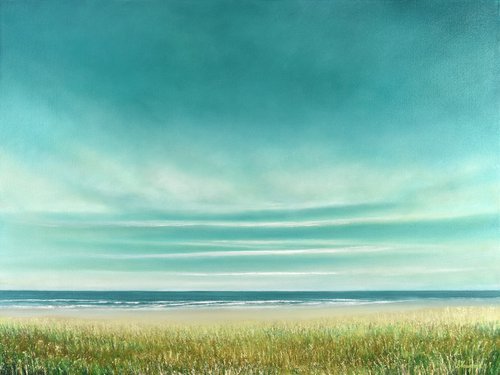 Beach Weather - Blue Sky Seascape by Suzanne Vaughan