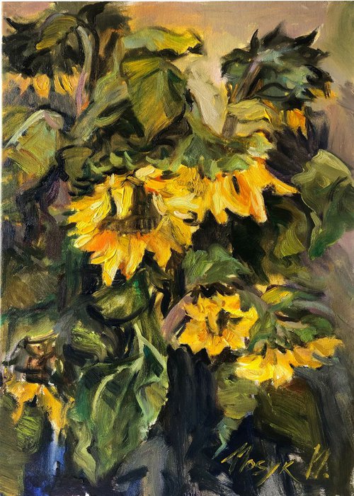 Sunflowers by Nataliia Nosyk