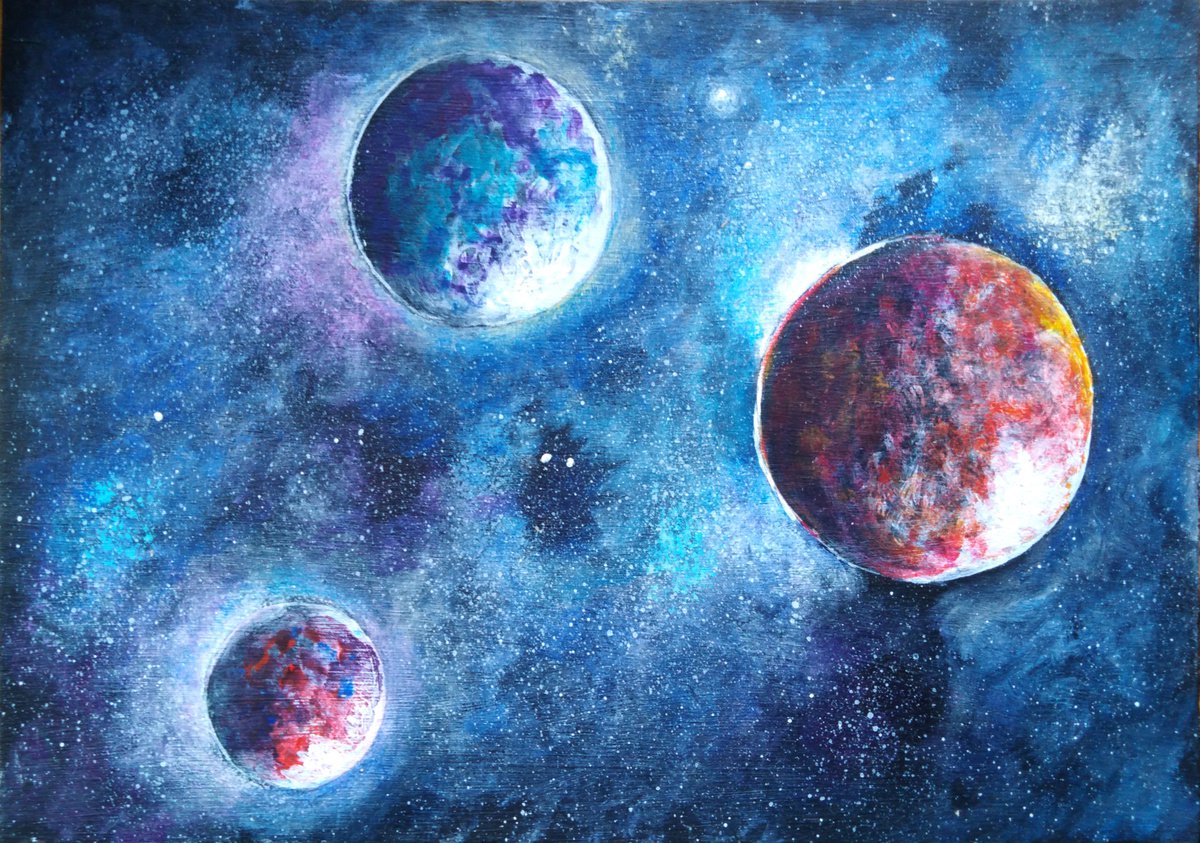 outer space painting ideas