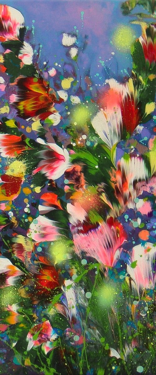 Floral Painting "The Arrival of Spring" by Irini Karpikioti