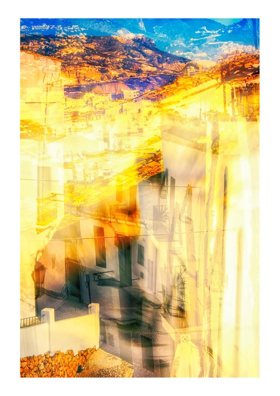 Spanish Streets 12. Abstract Multiple Exposure photography of Traditional Spanish Streets. Limited Edition Print #1/10