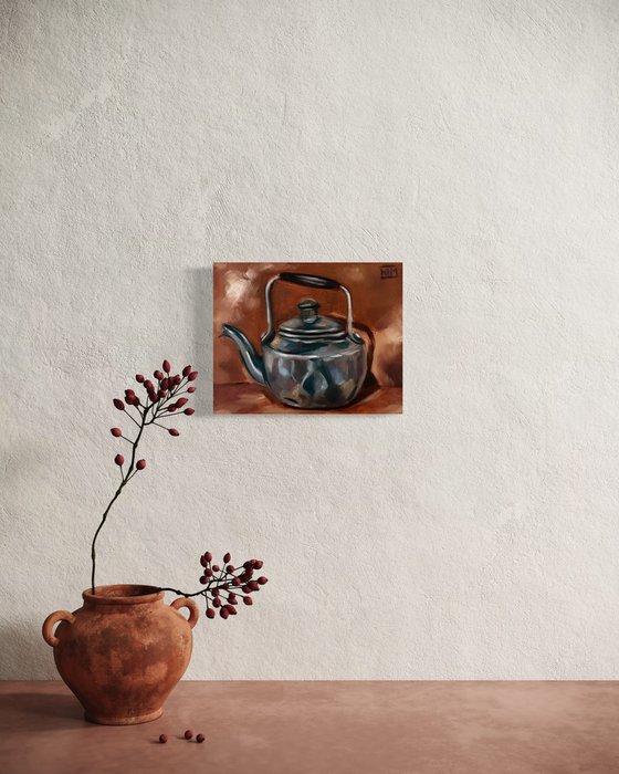 Antique Silver Kettle