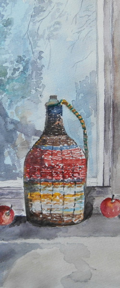 STILL LIFE  / 19.5 x 25.5 cm by Zoran Mihajlović Muza