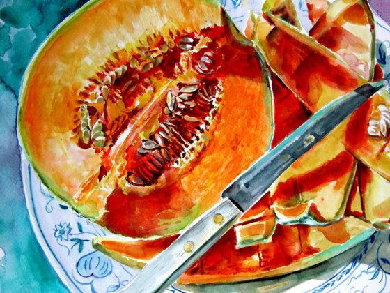 Melon still life