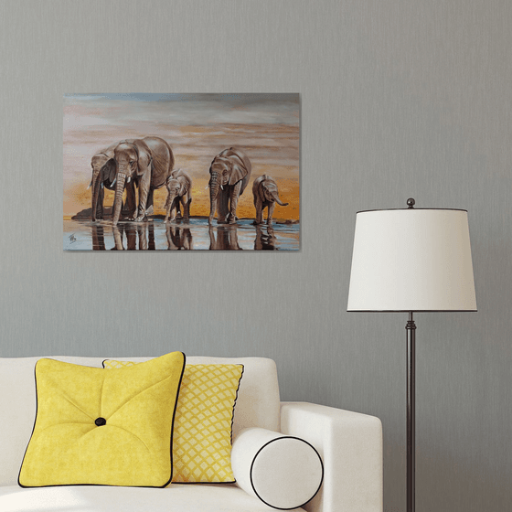 Elephants in the Desert