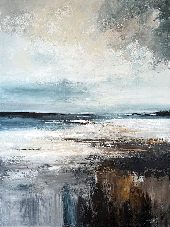 Large Abstract Seascape-Celestial Shoreline