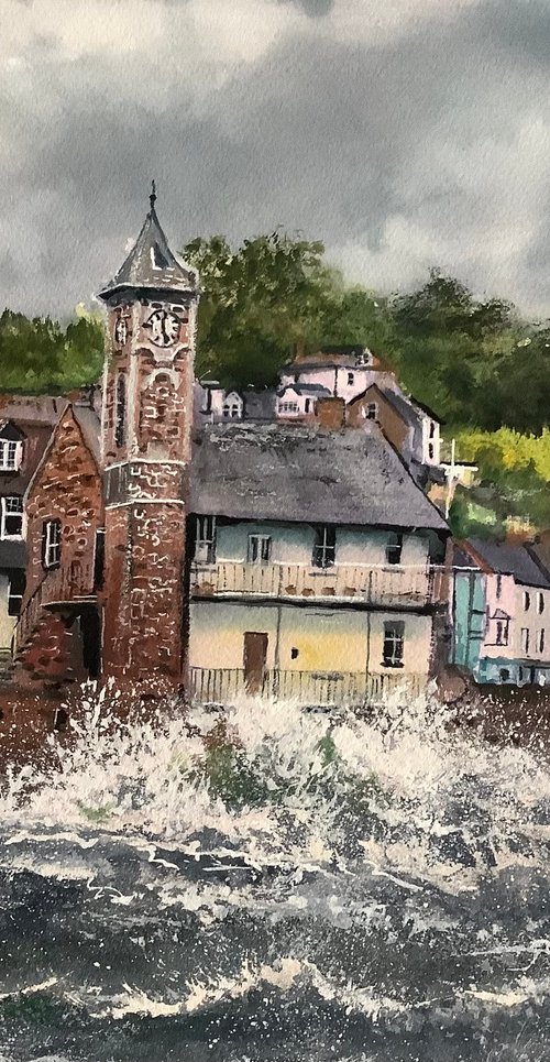 Stormy seas at Kingsand by Darren Carey