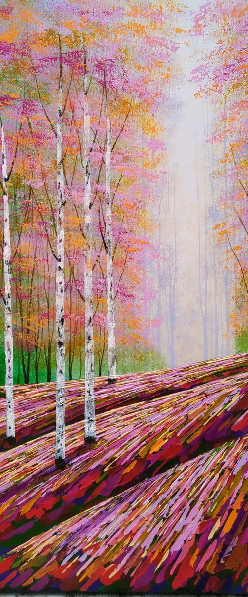 Golden Forest Light by Amanda Horvath