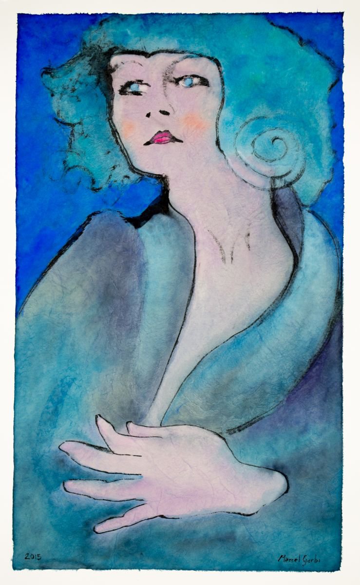 Blue Lady by Marcel Garbi
