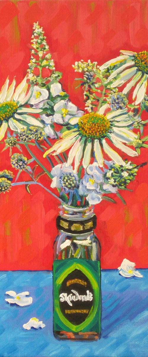 Jar with Flowers by Richard Gibson