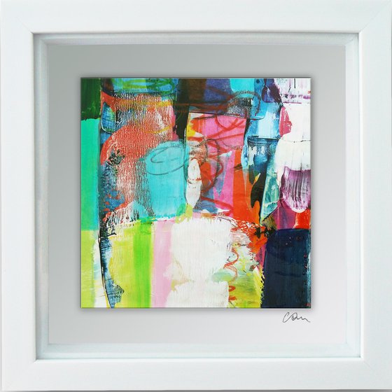 Framed ready to hang original abstract  - Urban #1