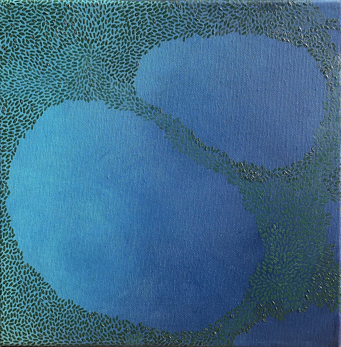 Abstract Painting By Flora Butler, 12 X 12, Forest Clearings, Original Artwork