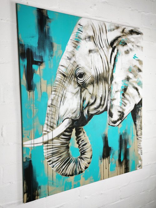 ELEPHANT #22 - Series 'One of the big five' by Stefanie Rogge