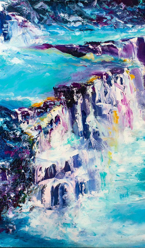 Cascading waterfall by Aleksandr Neliubin