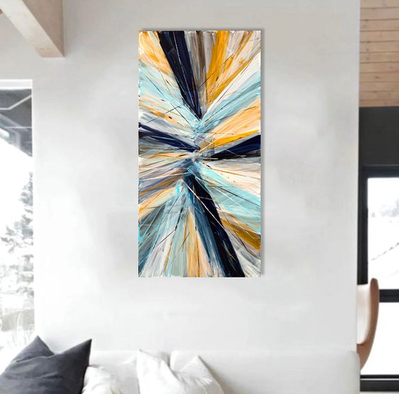 Lightness of blue and ochre