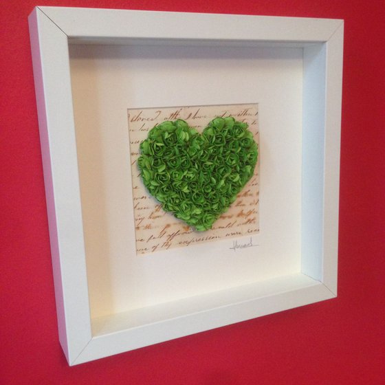 Old letter of Love, 2016 Heart of Roses (GREEN)