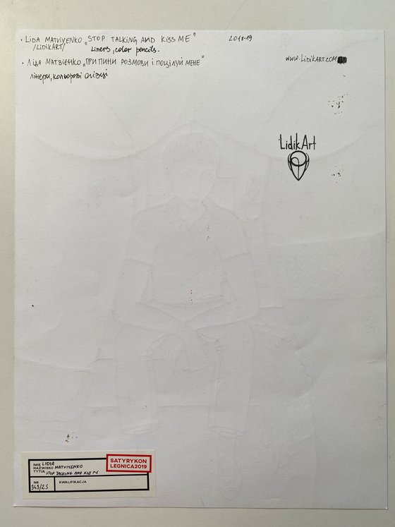 Stop talking and kiss me