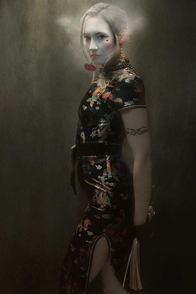 Urban And Pop Portrait Photograph By Mariska Karto, 31 X 47", Daughter Of Mercy, Original Artwork