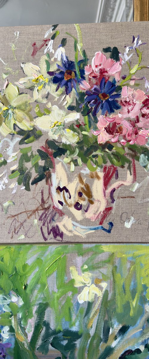 A spring posy by Lilia Orlova-Holmes