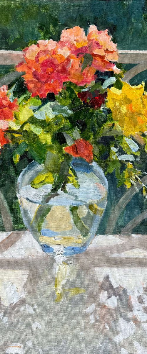 Roses in Sunlight by Nataliia Nosyk