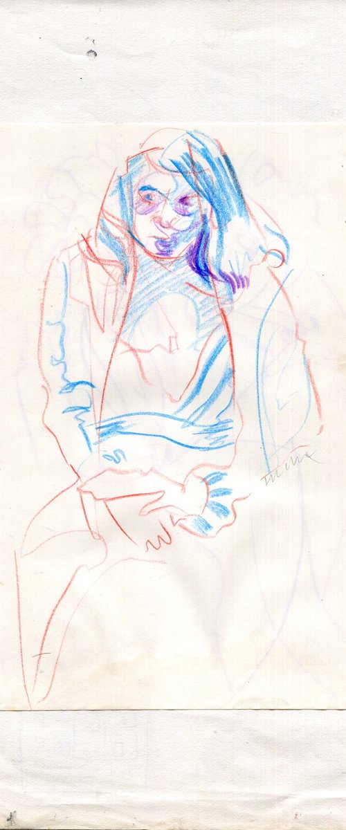 Life drawing of girl by Hannah Clark