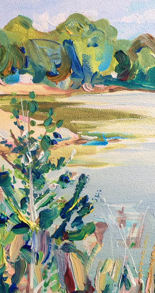 Spring view of the lake by Ole Karako