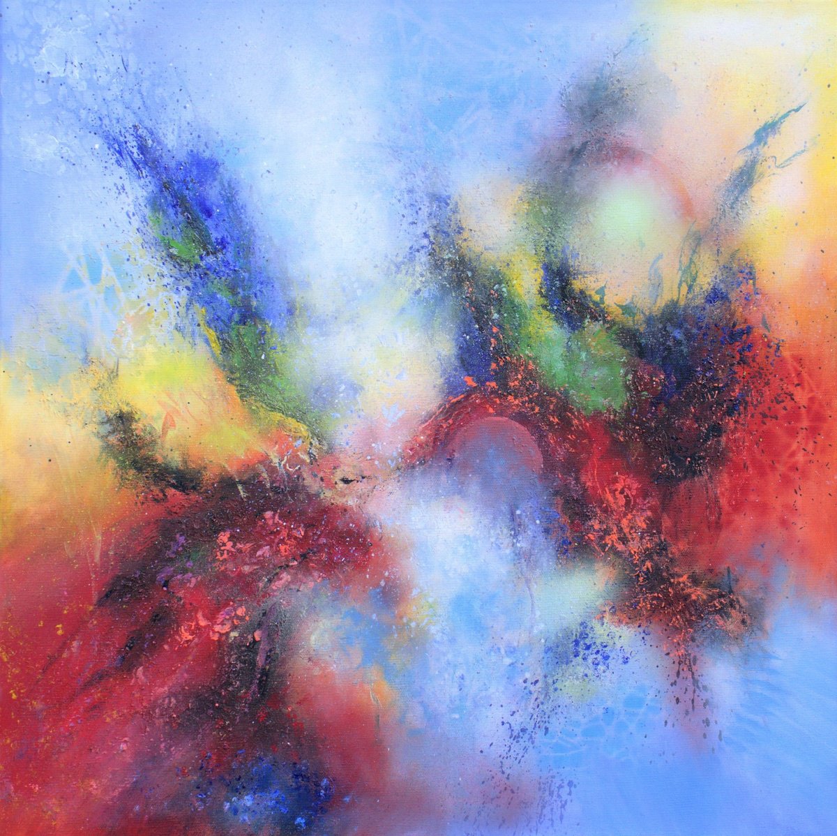 Abstract Astral By Ludmilla Ukrow, 24 X 24, Artwork For Sale On Artfinder