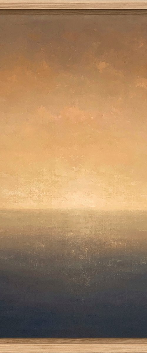 Zero Dawn, minimalist seascape by Alena Post