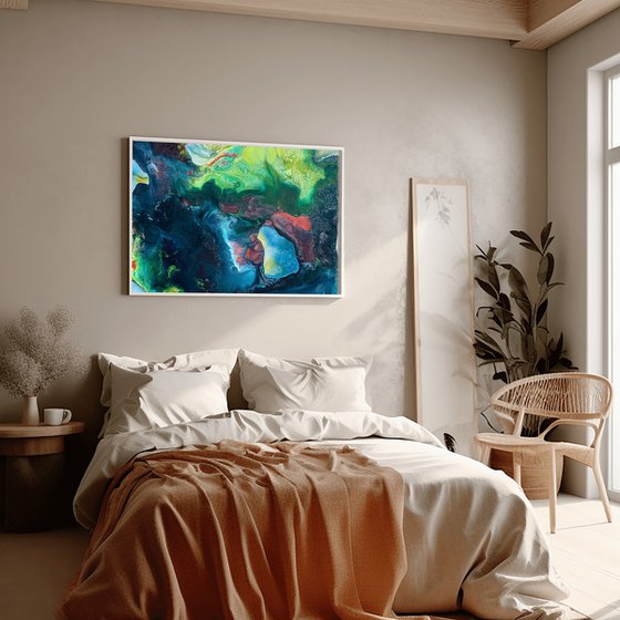 Abstract Jungle Acrylic Art