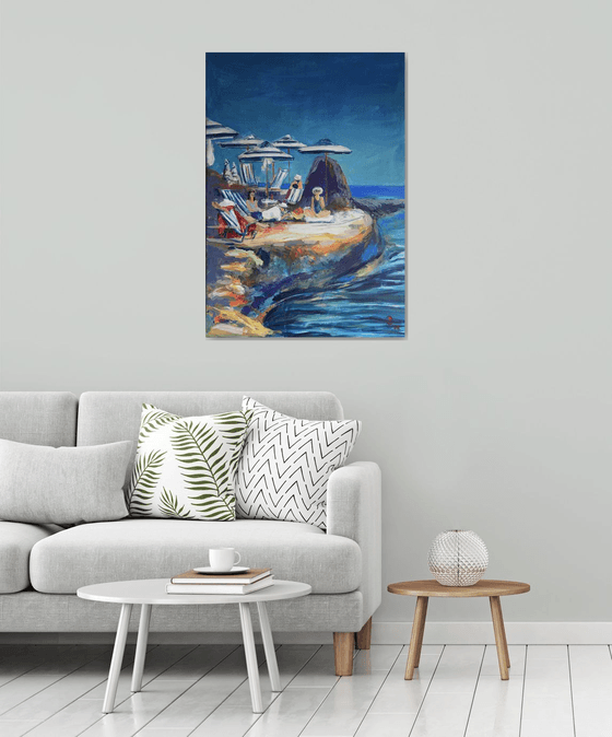 Sunlit Retreat by the Sea