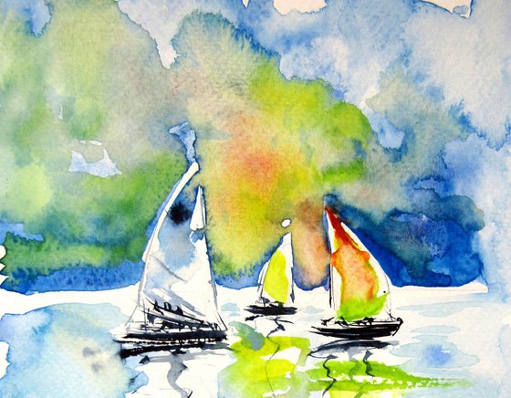 Little sailboats