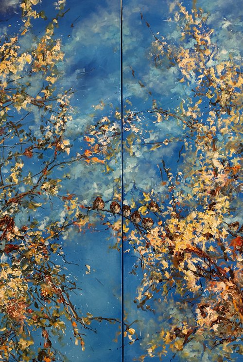 L'éveil. Diptych by Diana Malivani