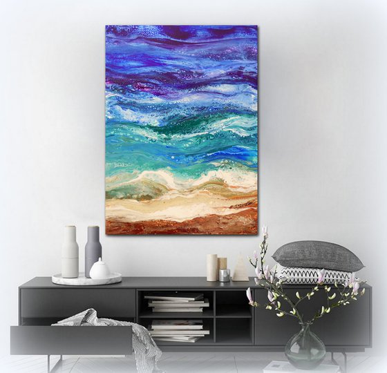 The sound of the sea *- large modern abstract seascape