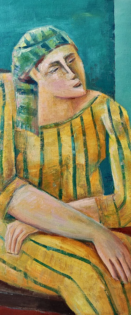 Seated in Thought by Gegham Hunanyan