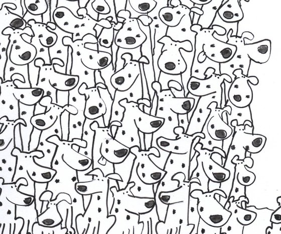 One Hundred and One Dalmations.... cartoon artwork