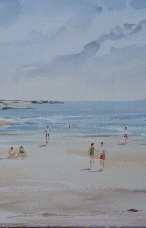 On the Beach, Portmarnock by Maire Flanagan