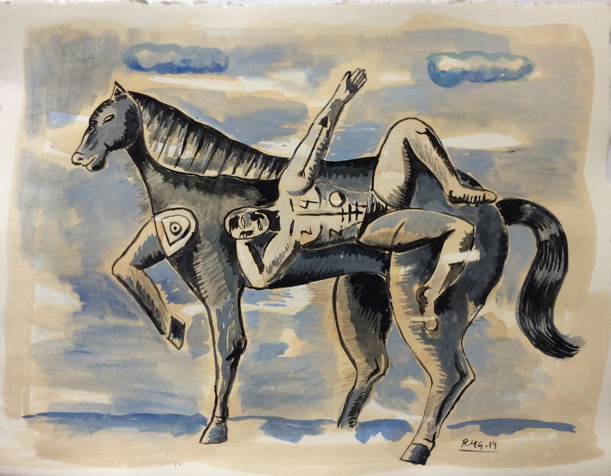 Falling from a Horse by Roberto Munguia Garcia
