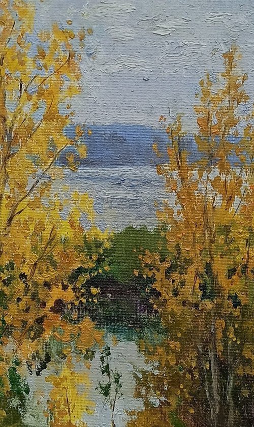 In autumn on the river by Olga Goryunova