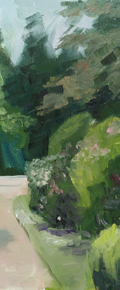 White bench by Vera Stein