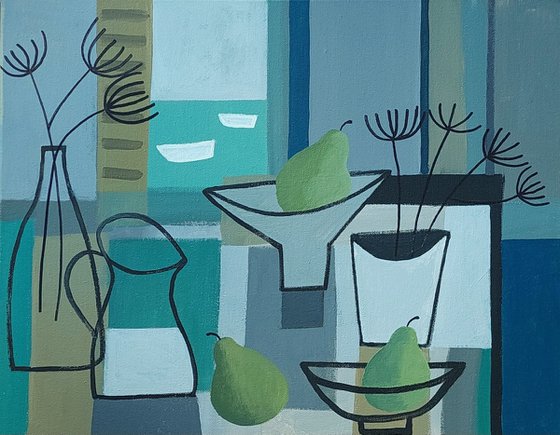 Still Life with 3 Pears