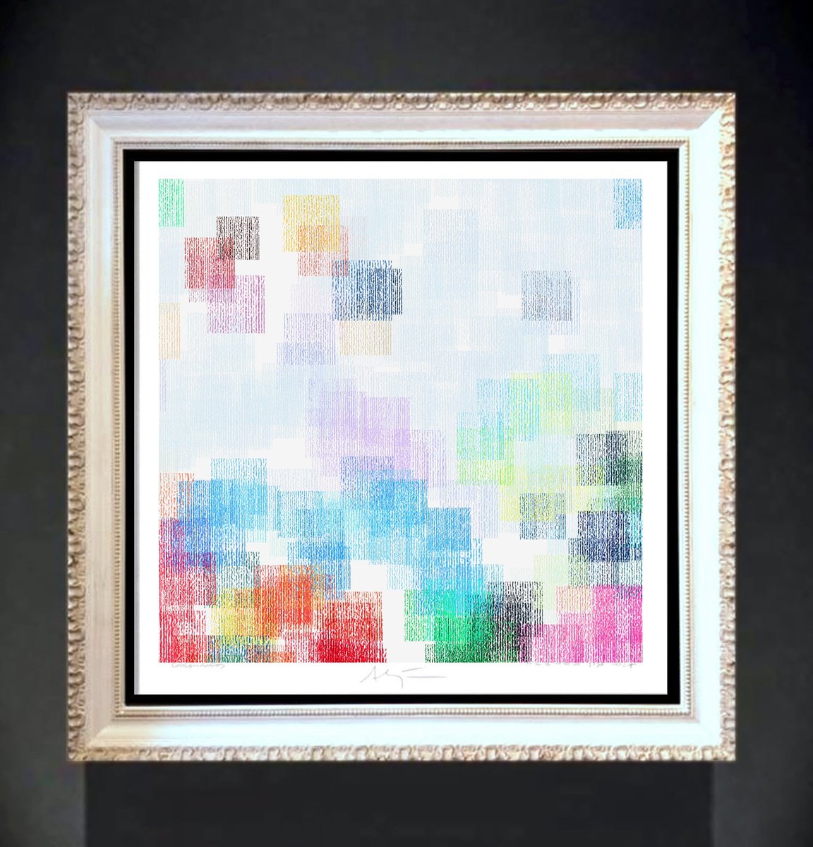 Abstract Giclee Print , Rain I-A By Alejos, 17 X 17, Artwork For Sale On Artfinder
