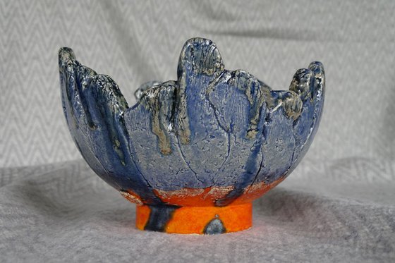 Blue-orange bowl