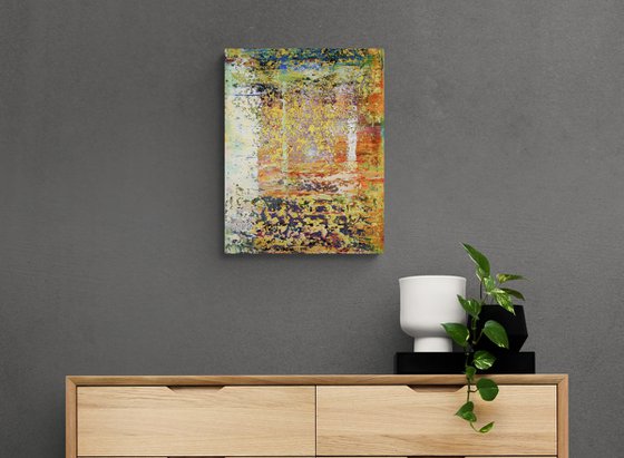 45x35 cm Small Abstract Painting Original Oil Painting Canvas Art