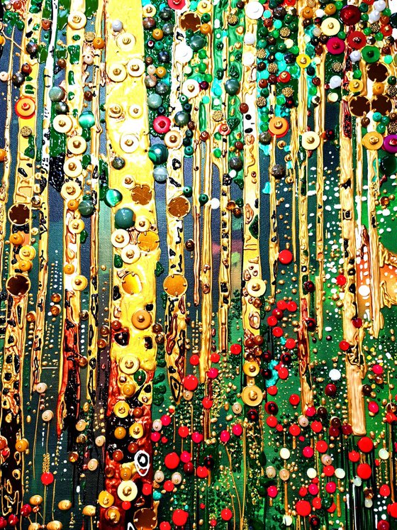 Forest. Precious stones abstract