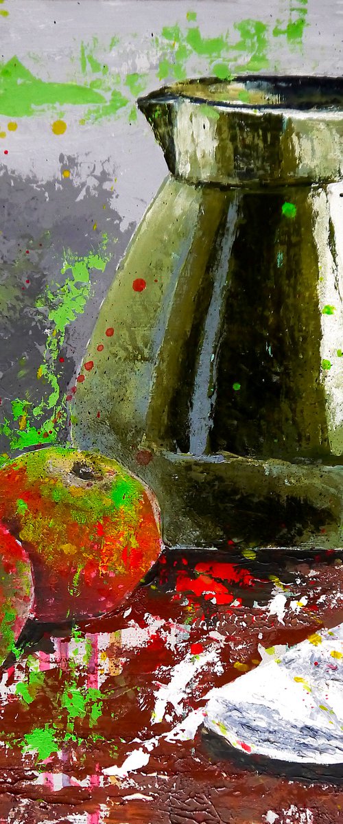 Star Wars Apples and jar - Still life - READY TO HANG -  HOME - Gift by Bazevian DelaCapucinière