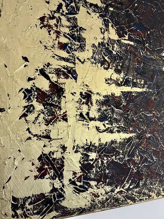 Greengold on grey 110x70x2 cm