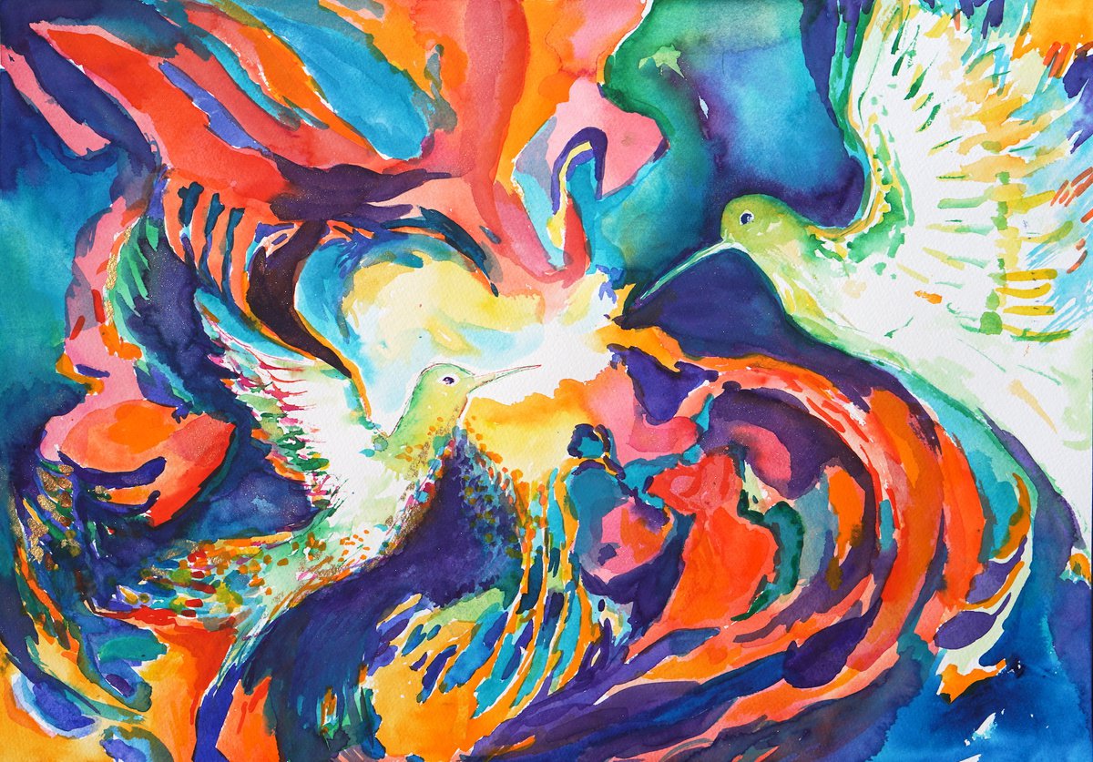 Tender Hummingbirds by Carolin Goedeke