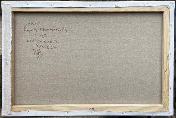 "Sunset by the river"