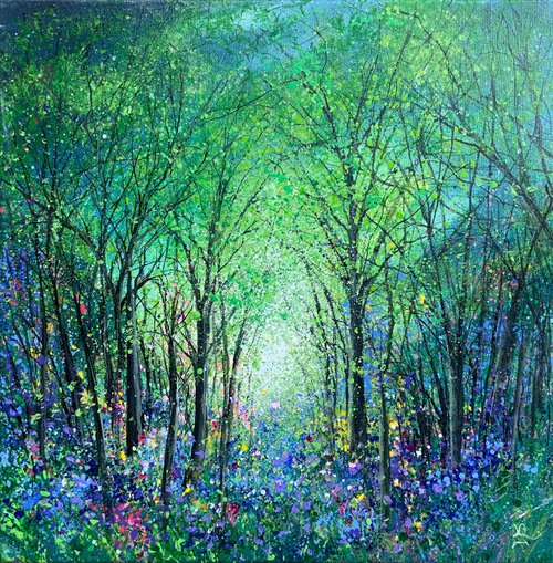 Enchanted Bluebell Wood by Jan Rogers