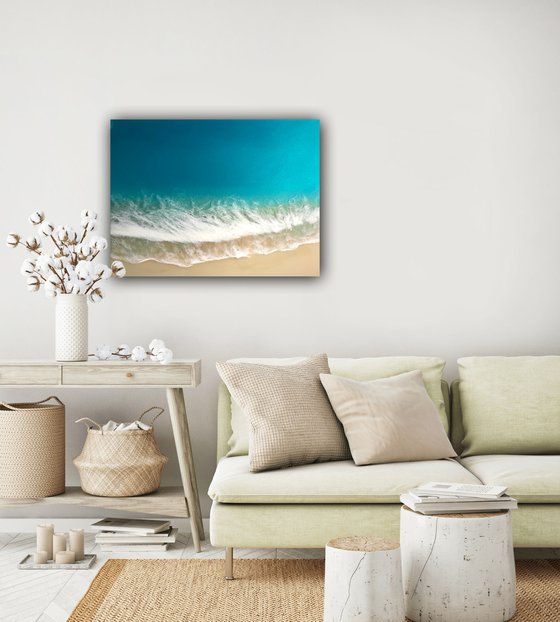 White Sand Beach #14 Ocean Painting